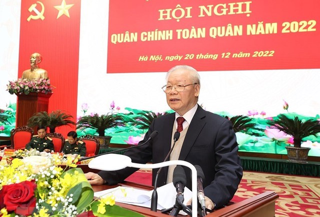 Tổng Bí thư Nguyễn Phú Trọng: Đảng bộ Quân đội phải làm gương, làm mẫu về mọi mặt trong toàn Đảng